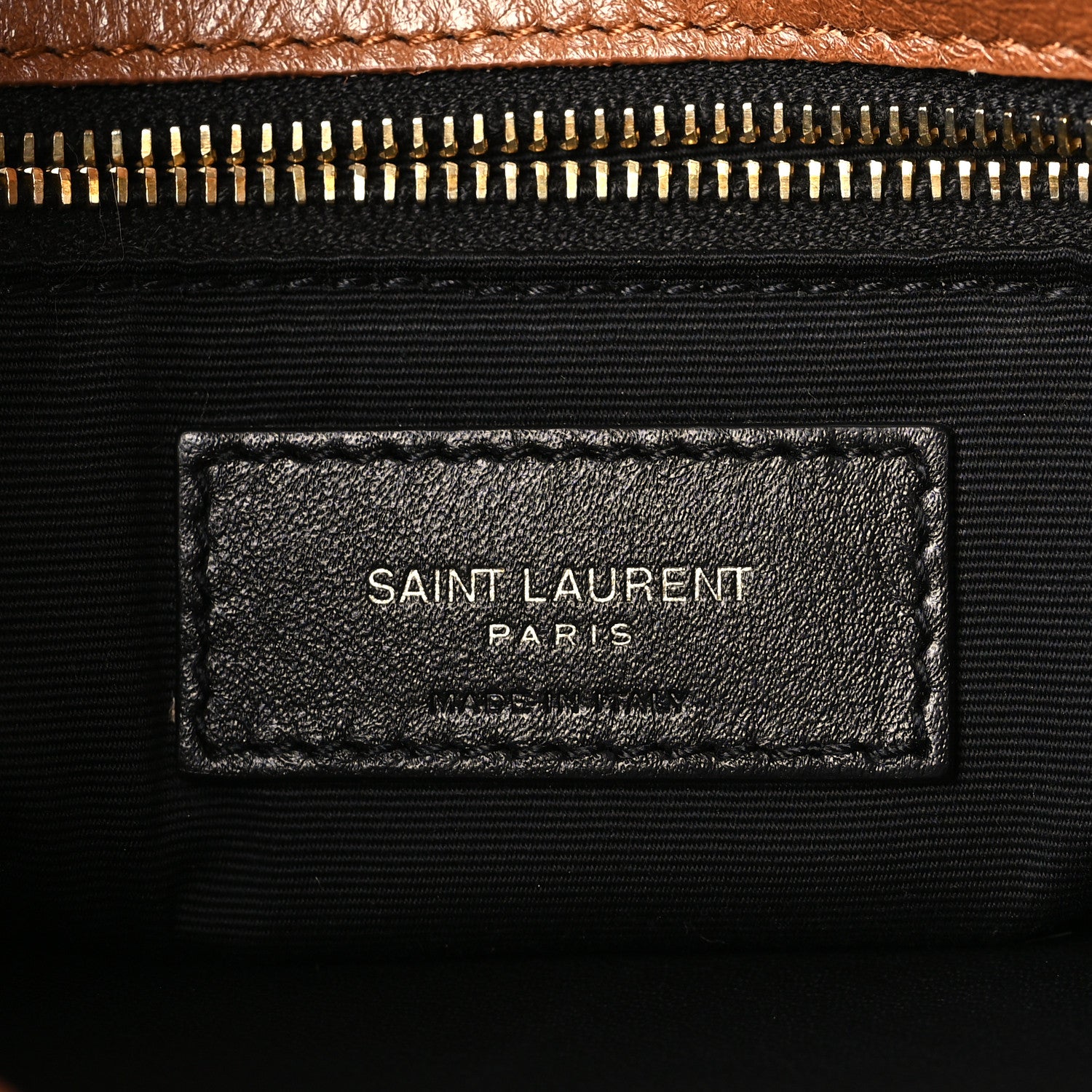 Saint Laurent Crinkled Calfskin Matelasse Monogram Medium Niki Chain Satchel Light Caramel 6 of 8