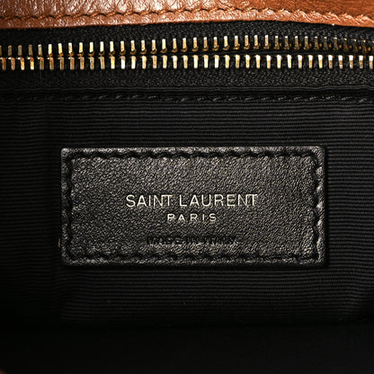 Saint Laurent Crinkled Calfskin Matelasse Monogram Medium Niki Chain Satchel Light Caramel 6 of 8