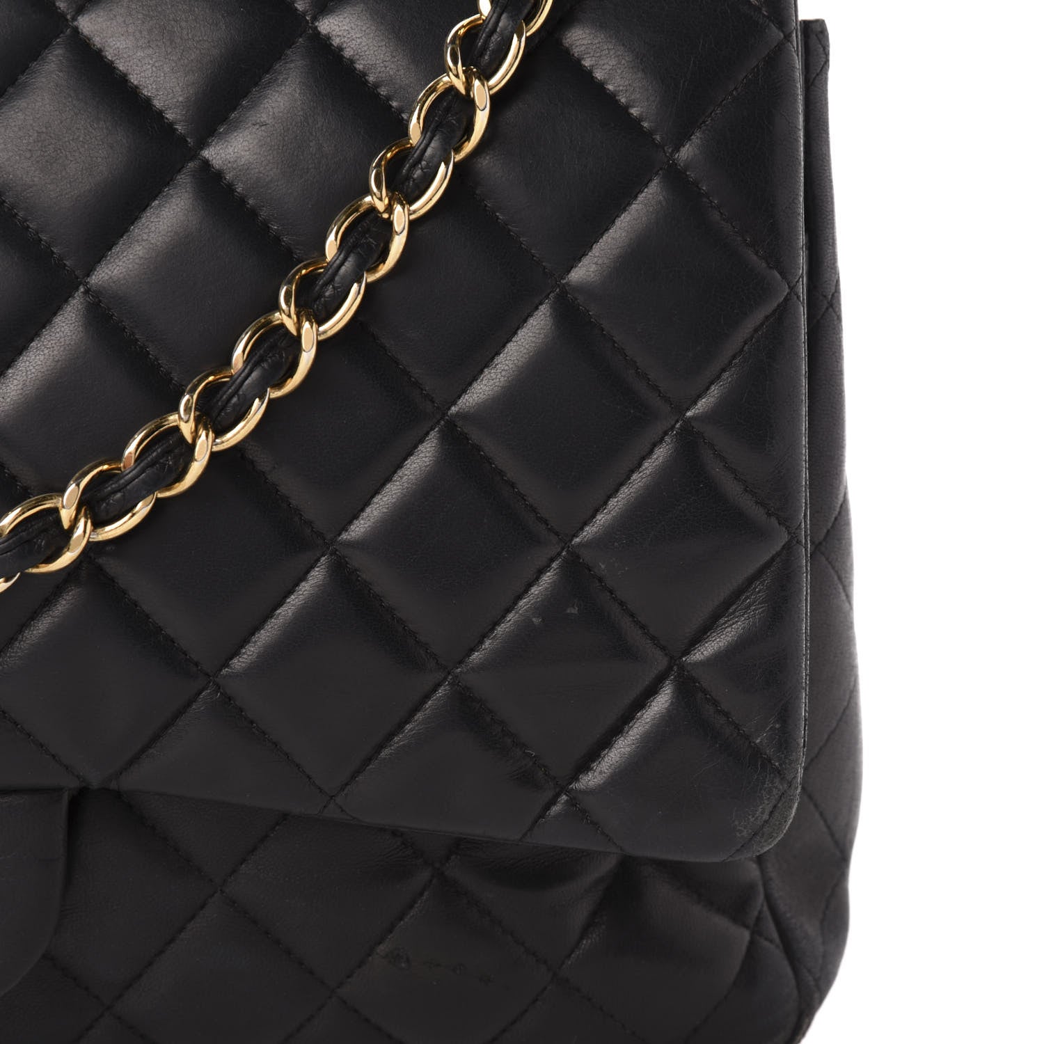 Chanel Lambskin Quilted Maxi Double Flap Black 17 of 18