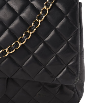 Chanel Lambskin Quilted Maxi Double Flap Black 17 of 18