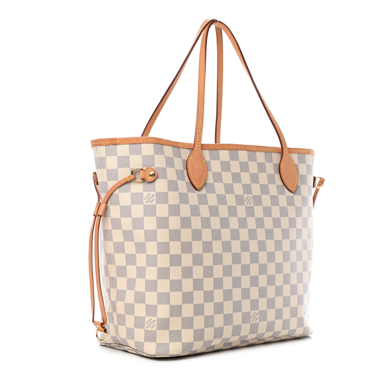 Louis Vuitton Damier Azur Neo Neverfull MM Rose Ballerine 2 of 7