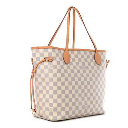 Louis Vuitton Damier Azur Neo Neverfull MM Rose Ballerine 2 of 7