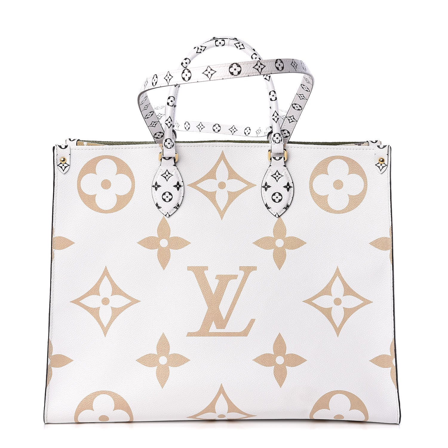 Louis Vuitton Monogram Giant Onthego GM Kaki Beige 1 of 8