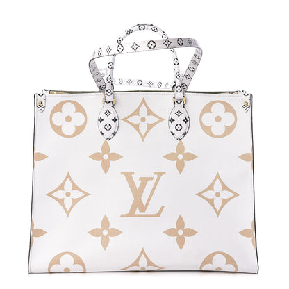 Louis Vuitton Monogram Giant Onthego GM Kaki Beige 1 of 8