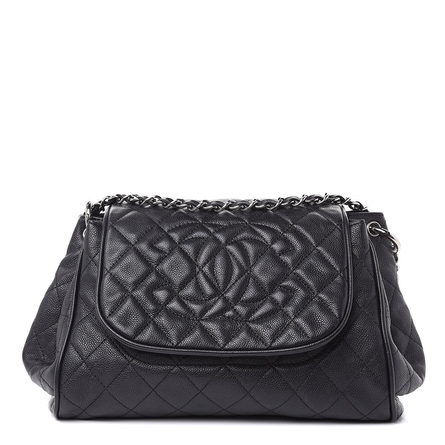 Chanel Caviar Quilted Timeless Accordion Flap Black 1 of 12