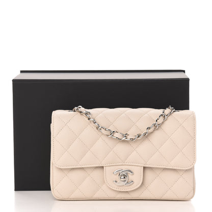 Chanel Caviar Quilted Mini Rectangular Flap Light Beige 11 of 11