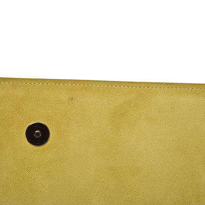 Saint Laurent Patent Calfskin Monogram Large Belle De Jour Clutch Yellow 7 of 7