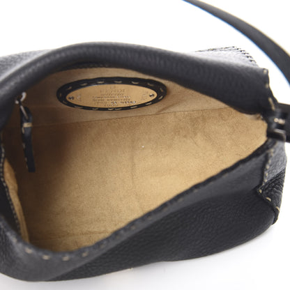 Fendi Calfskin Romano Selleria Baguette Black 8 of 10