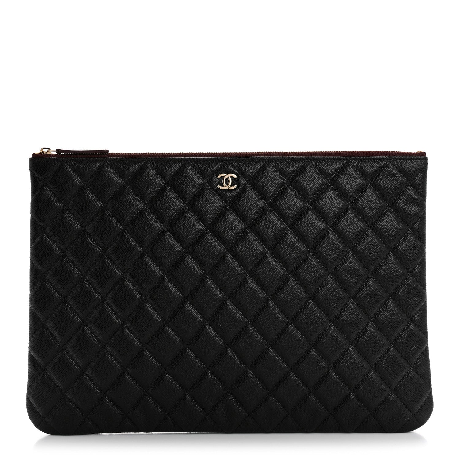 Chanel Caviar Quilted Large Cosmetic Case Black 1 of 7