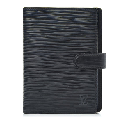 Louis Vuitton Epi Small Ring Agenda Cover Black 1 of 9
