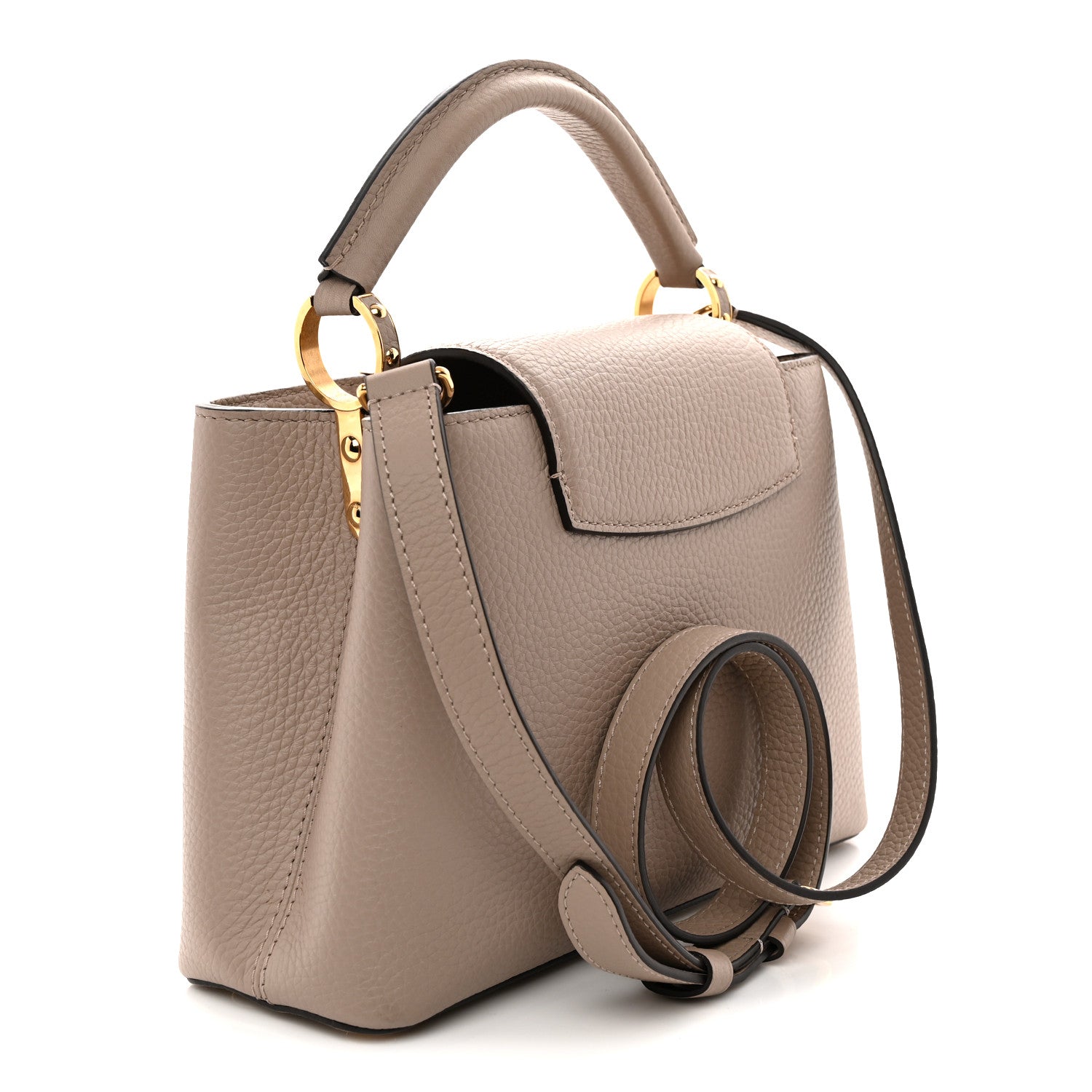 Louis Vuitton Taurillon Capucines BB Galet 3 of 10