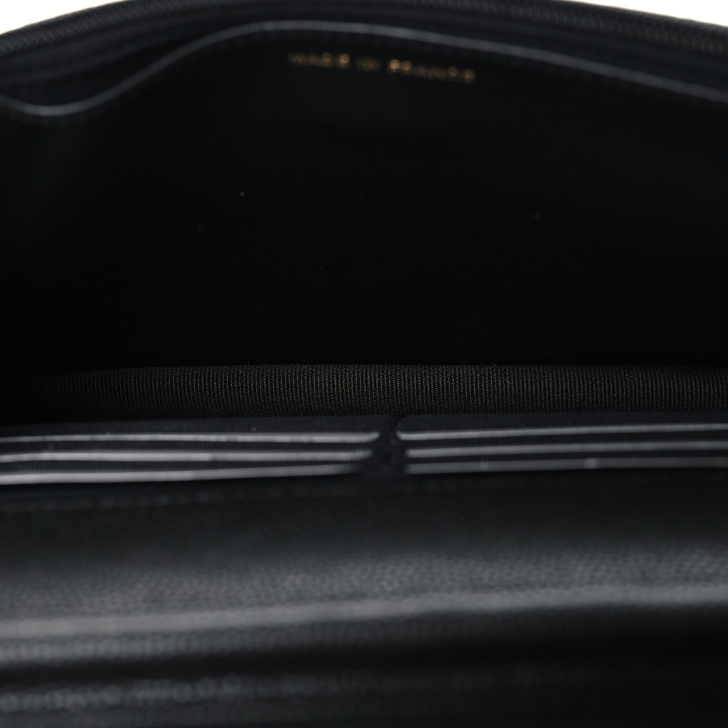 Caviar Quilted Enamel Coco Casino Wallet On Chain WOC Black