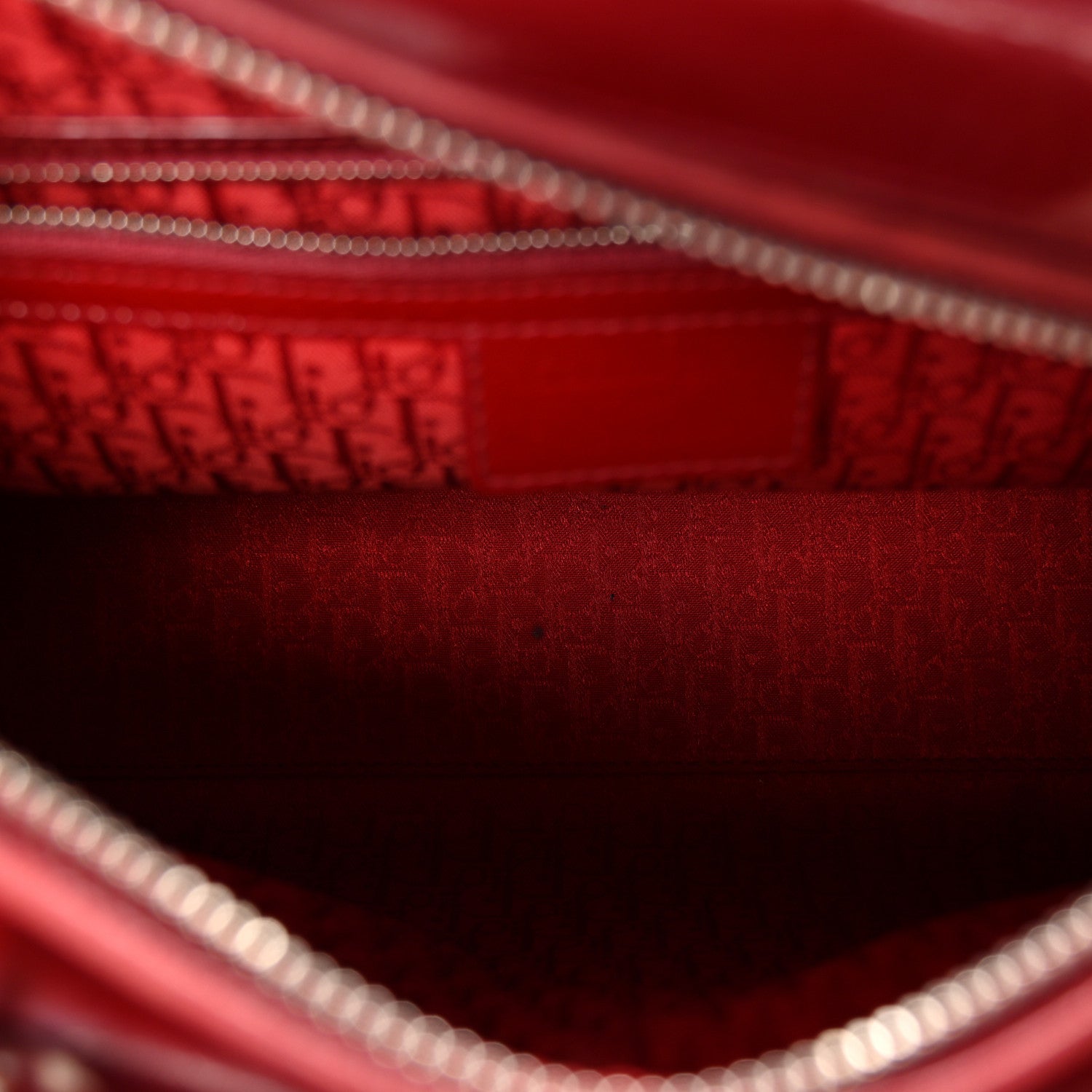 Christian Dior Patent Cannage Large Lady Dior Red 5 of 12