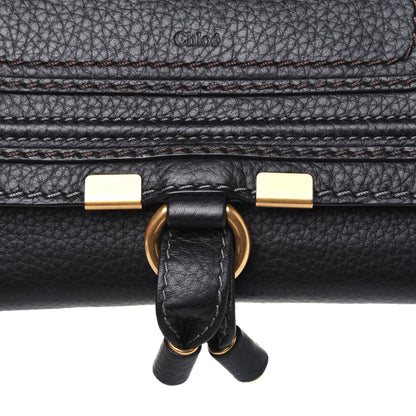 Chloe Calfskin Marcie Continental Flap Wallet Black 11 of 14
