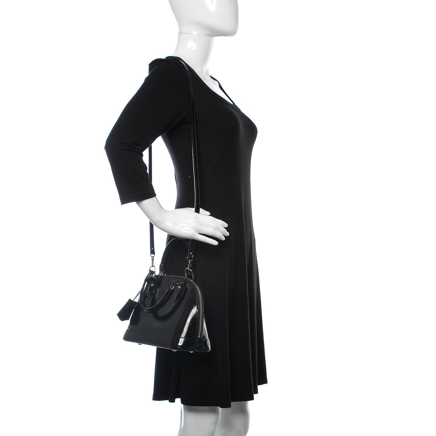 Louis Vuitton Epi Electric Alma BB Black 2 of 12