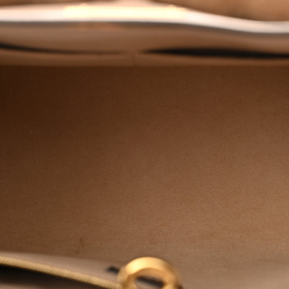 Louis Vuitton Calfskin Monogram On My Side MM Laurier Green Toffee Latte Beige 5 of 10