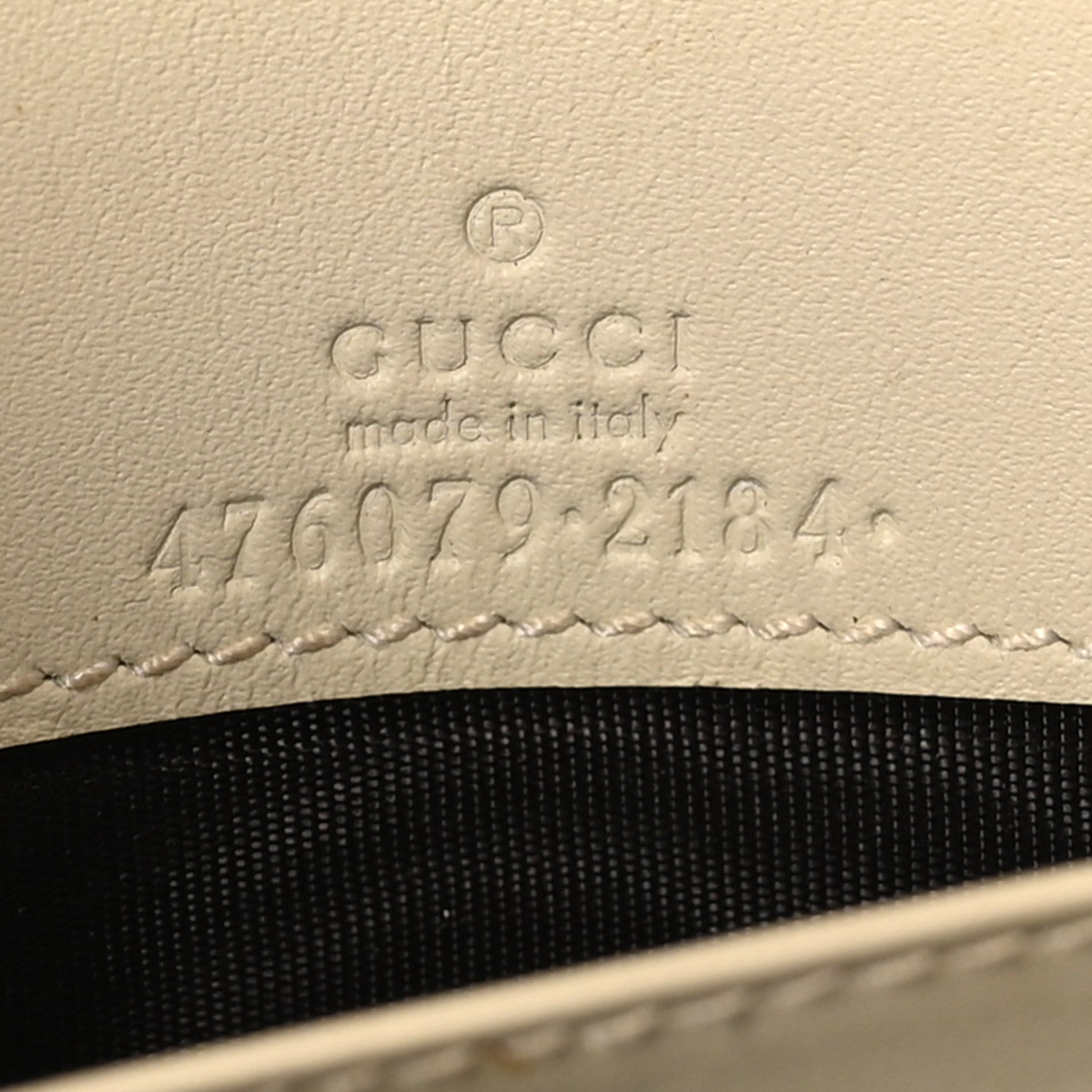 Gucci Calfskin Queen Margaret Chain Wallet Mystic White 6 of 9