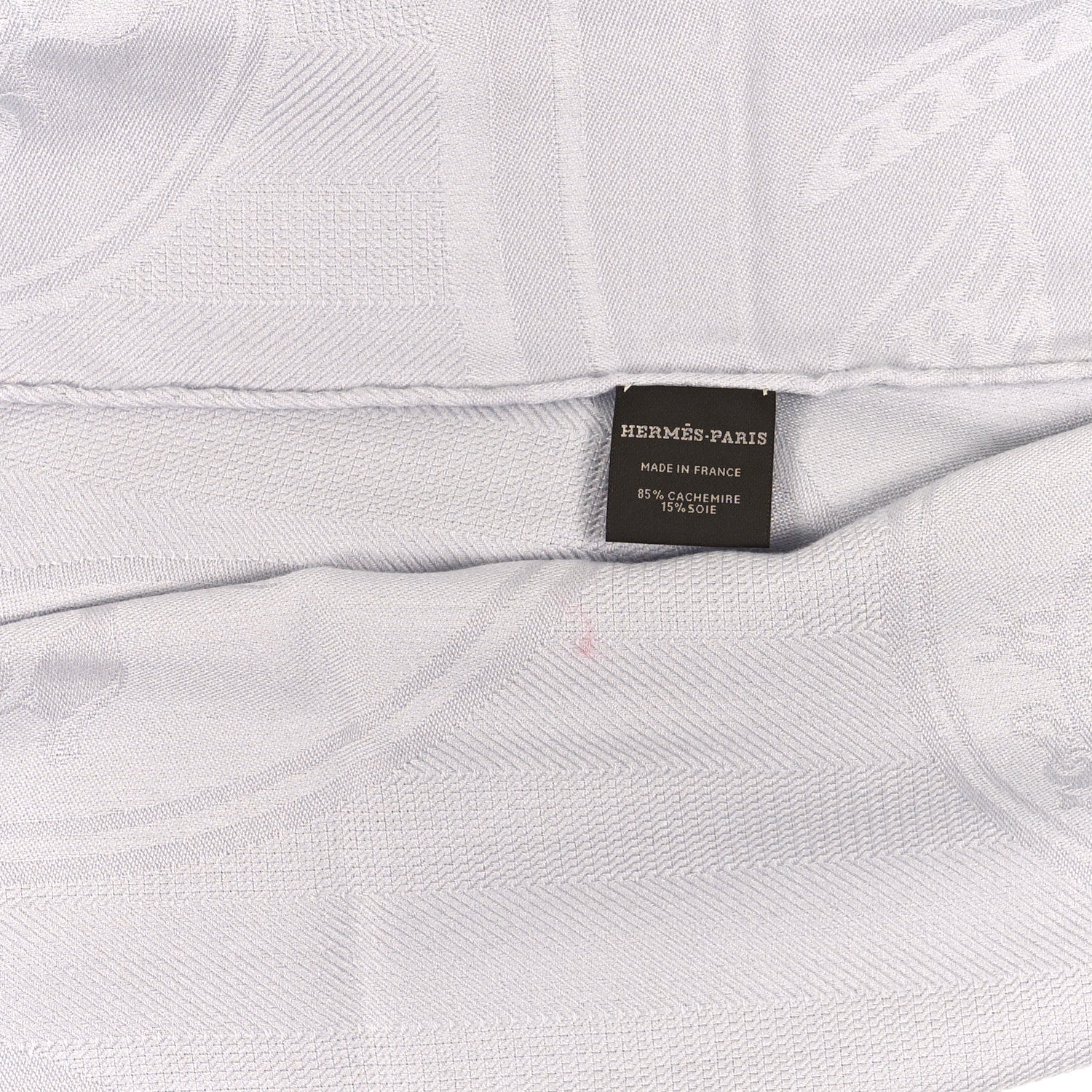 Hermes Cashmere Silk New Libris Stole Gris Nuage 3 of 3