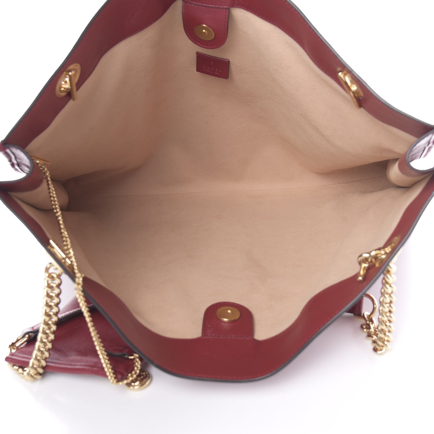 Gucci Calfskin Large Rajah Chain Tote Romantic Cherry 6 of 11