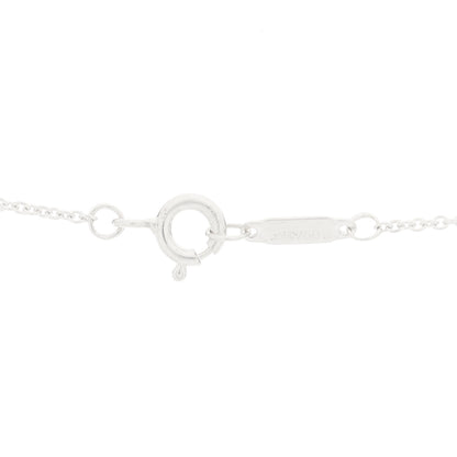 Tiffany 18K White Gold Diamond Round Pave Pendant Necklace 4 of 5