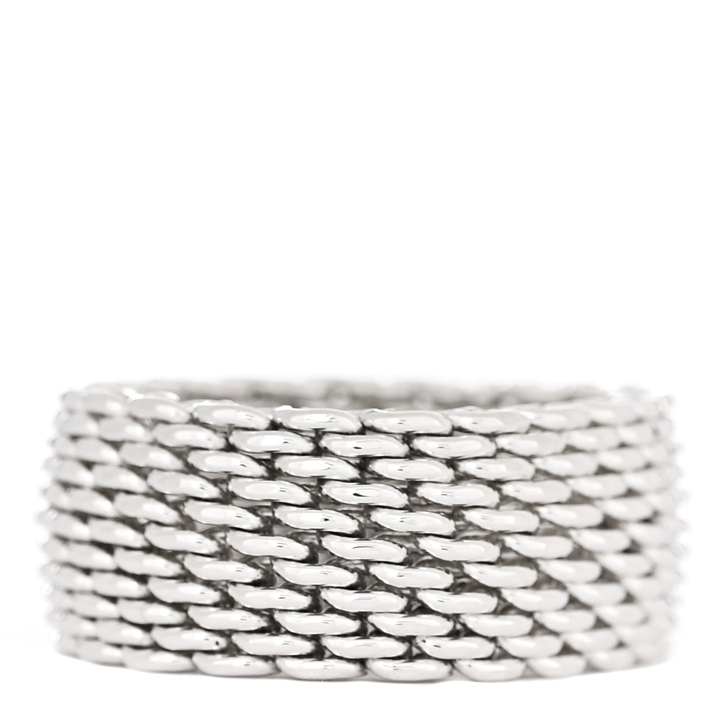 Sterling Silver Somerset Mesh Ring 58 8.5