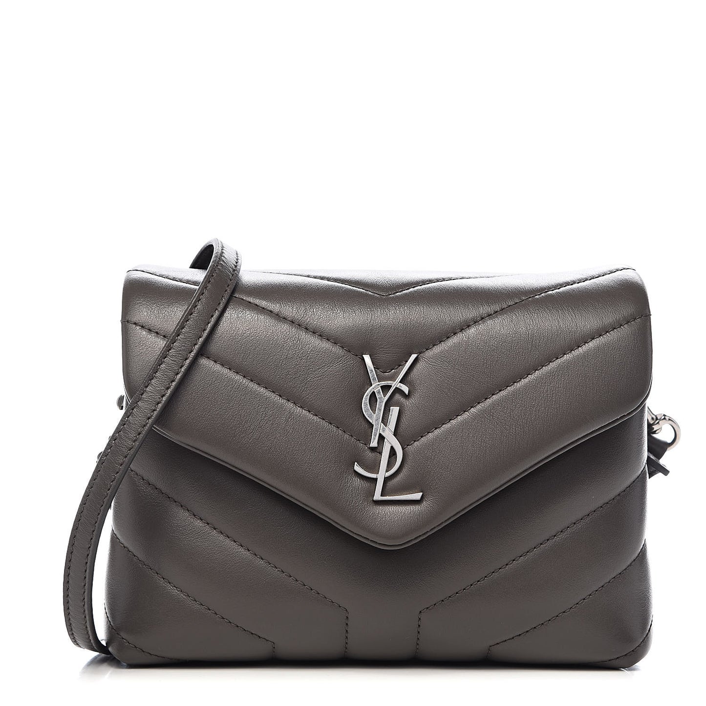 Calfskin Y Quilted Monogram Toy Loulou Crossbody Bag Earth