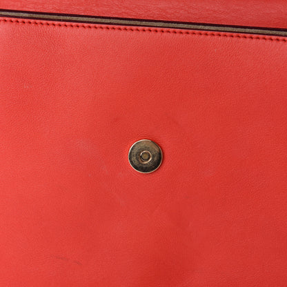 Chloe Calfskin Suede Medium Faye Shoulder Bag Sepia Red 8 of 12