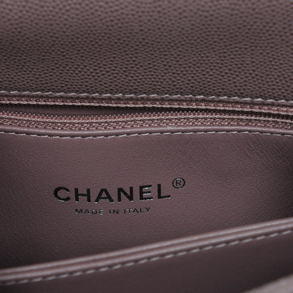 Chanel Caviar Lizard Quilted Mini Coco Handle Flap Pink 7 of 8