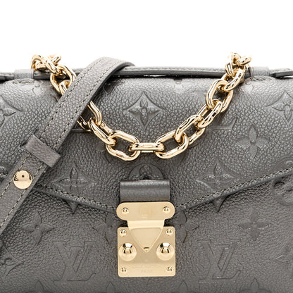 Louis Vuitton Shimmery Empreinte LV Ski Pochette Metis East West Gun Metal 7 of 9