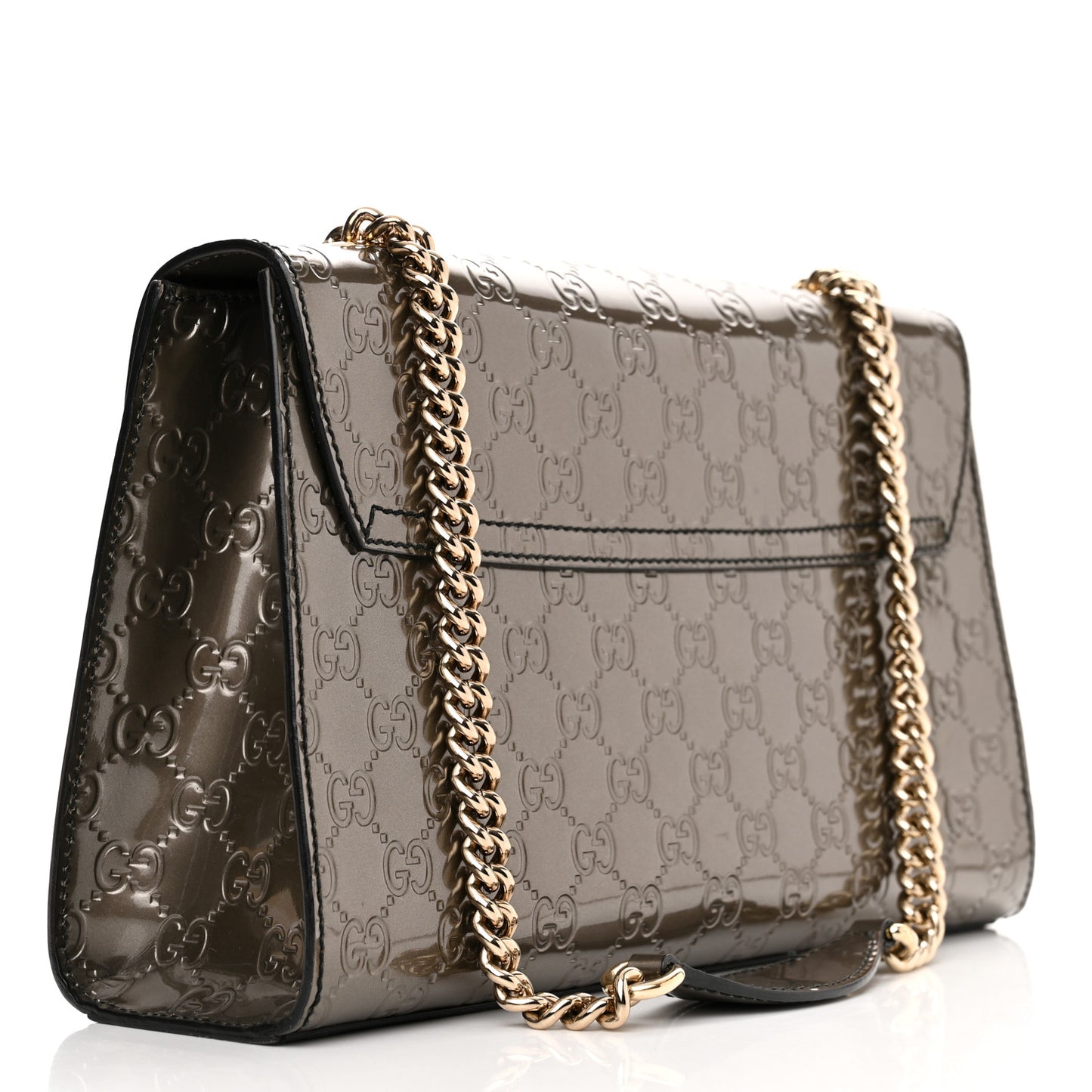Shine Guccissima Medium Emily Chain Shoulder Bag Sasso