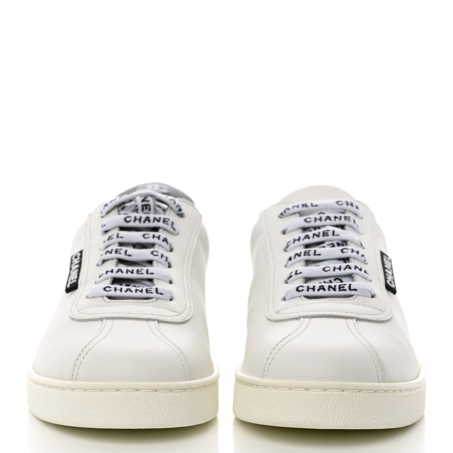 Calfskin CC Womens Sneakers 38 White