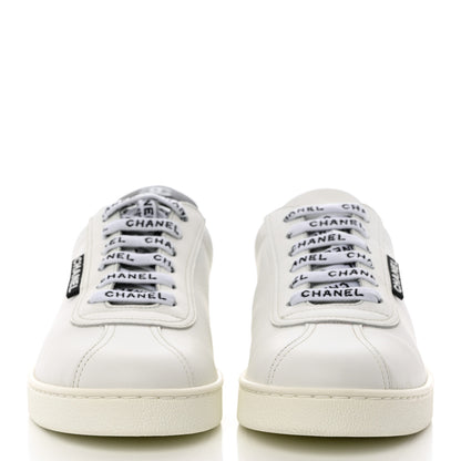 Chanel Calfskin CC Womens Sneakers 38 White 2 of 9