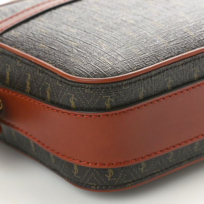 Saint Laurent Canvas Smooth Calfskin Le Monogramme Camera Bag Chestnut 9 of 10