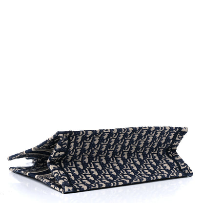 Christian Dior Oblique Medium Book Tote Blue Multicolor 4 of 9