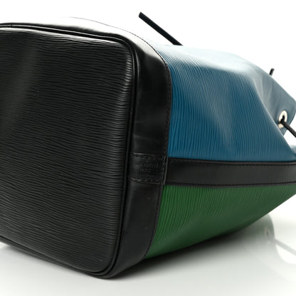 Louis Vuitton Epi Tri-Color Petit Noe Cyan 10 of 12