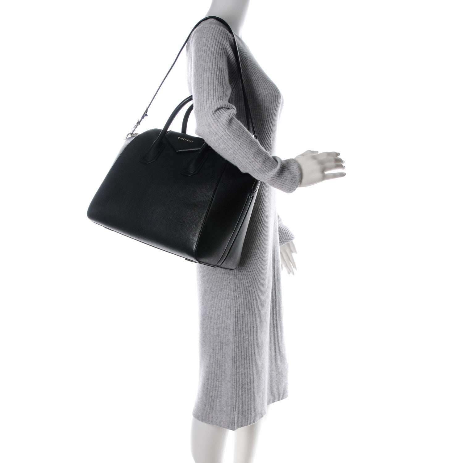 Givenchy Sugar Goatskin Medium Antigona Black 2 of 7