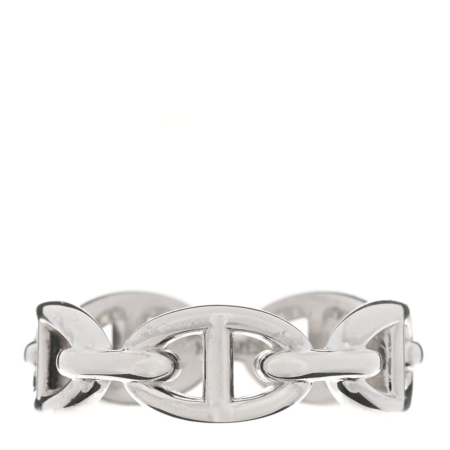 Sterling Silver PM Chaine d'Ancre Enchainee Band Ring 59 8.75