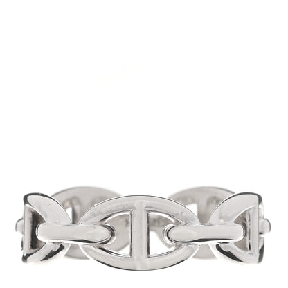 Hermes Sterling Silver PM Chaine d'Ancre Enchainee Band Ring 59 8.75 1 of 9