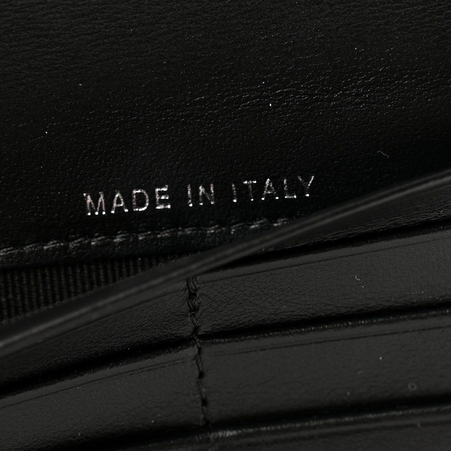 Chanel Grained Calfskin Quilted Long Zipped Wallet So Black 7 of 11