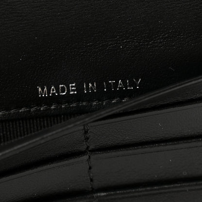 Chanel Grained Calfskin Quilted Long Zipped Wallet So Black 7 of 11