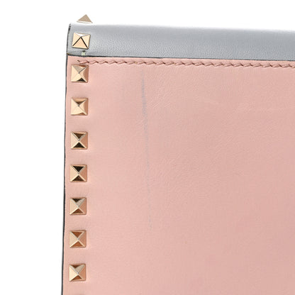 Valentino Garavani Nappa Watercolor Rockstud Wristlet Clutch Rose Green Yellow Sky 20 of 21