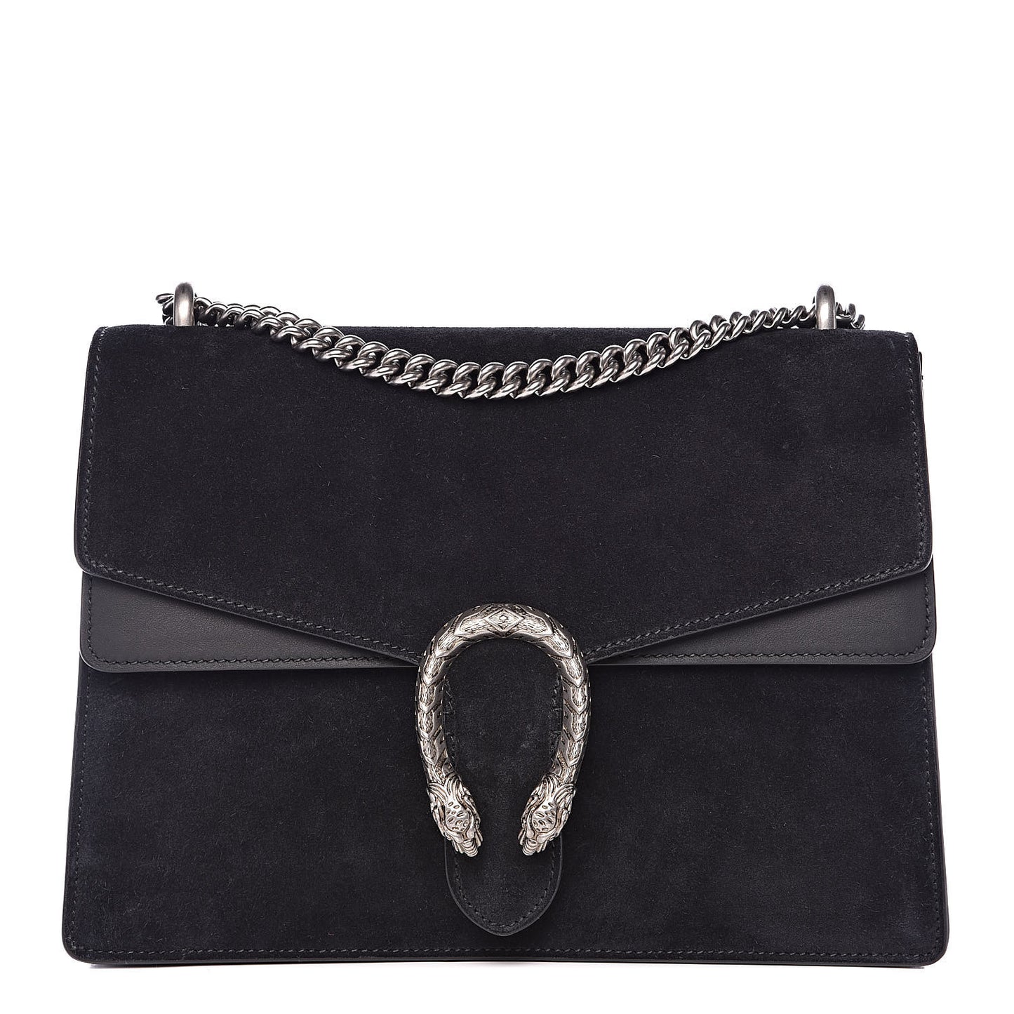 Suede Medium Dionysus Shoulder Bag Black