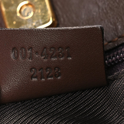 Gucci Monogram Hobo Dark Brown 6 of 14