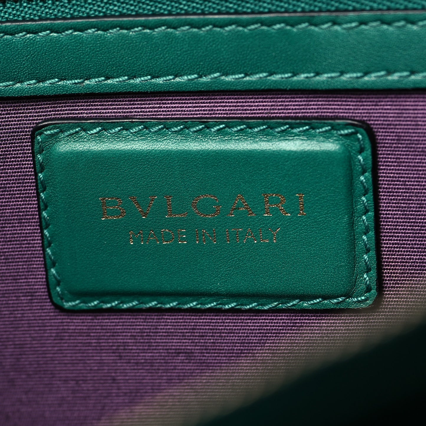 Calfskin Serpenti Forever Medium Shoulder Bag Emerald Green