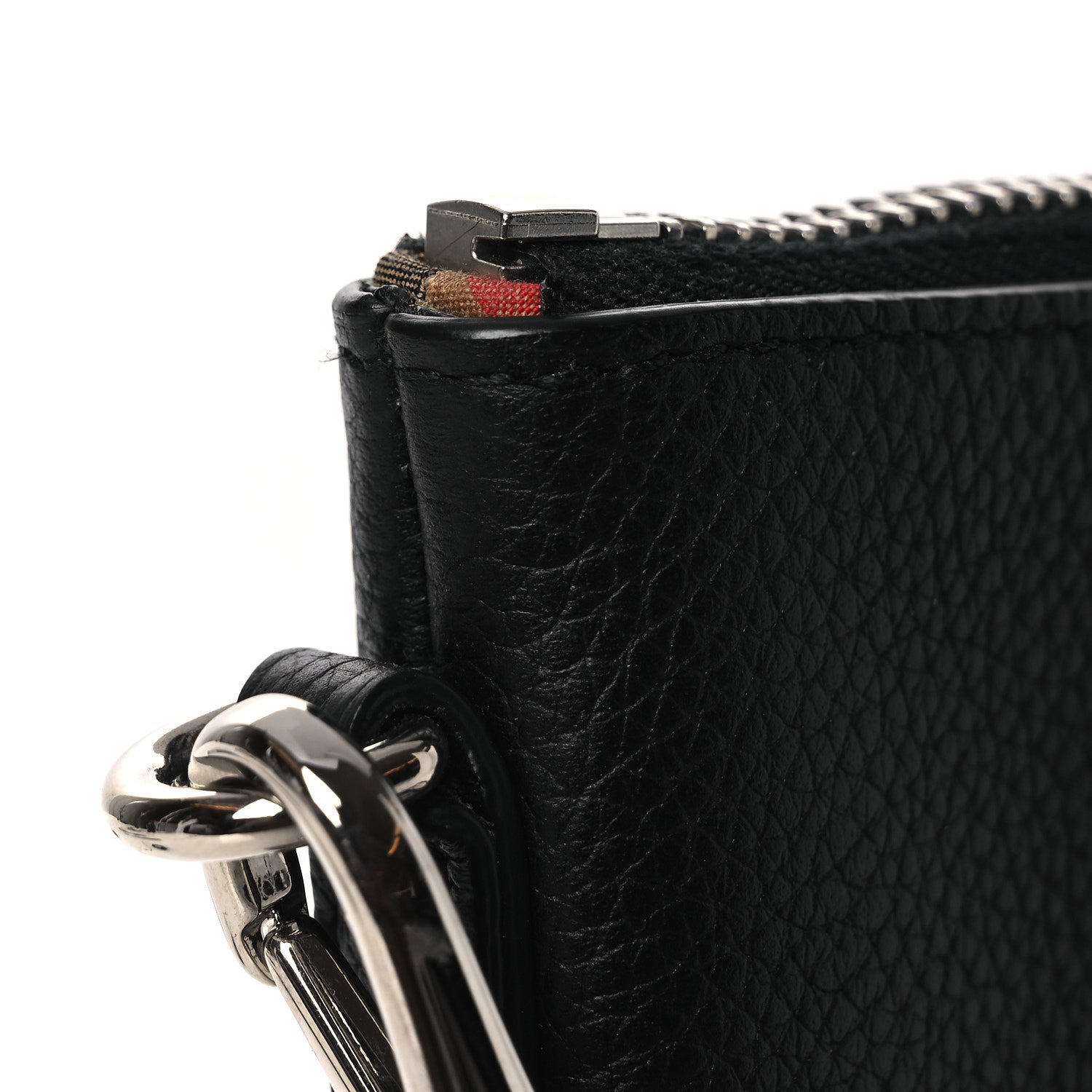 Burberry Grained Calfskin Peyton TB Crossbody Bag Black 11 of 11