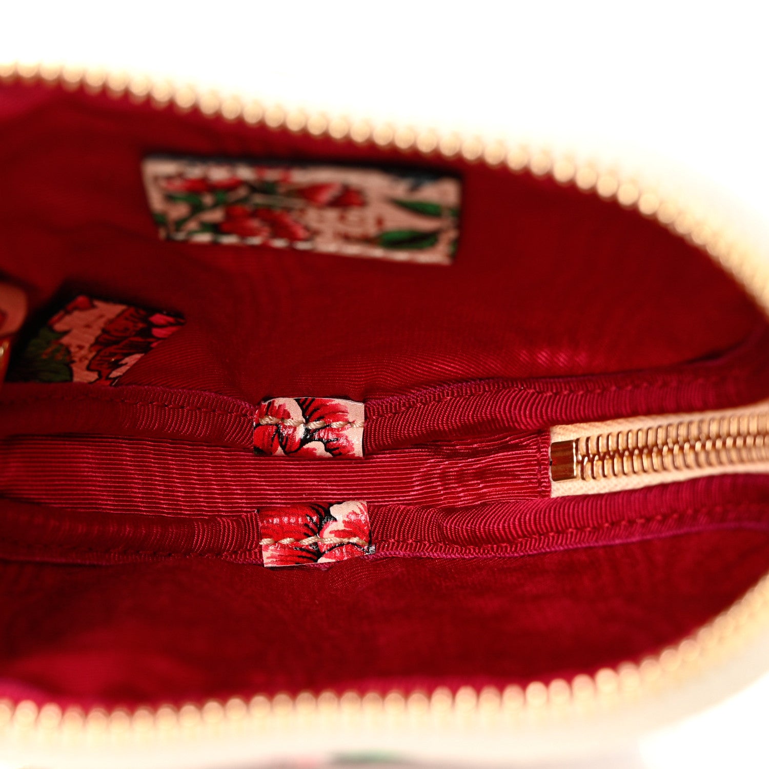 Gucci Calfskin Brit Roses Print Ophidia Heart GG Key Case Multicolor 4 of 7