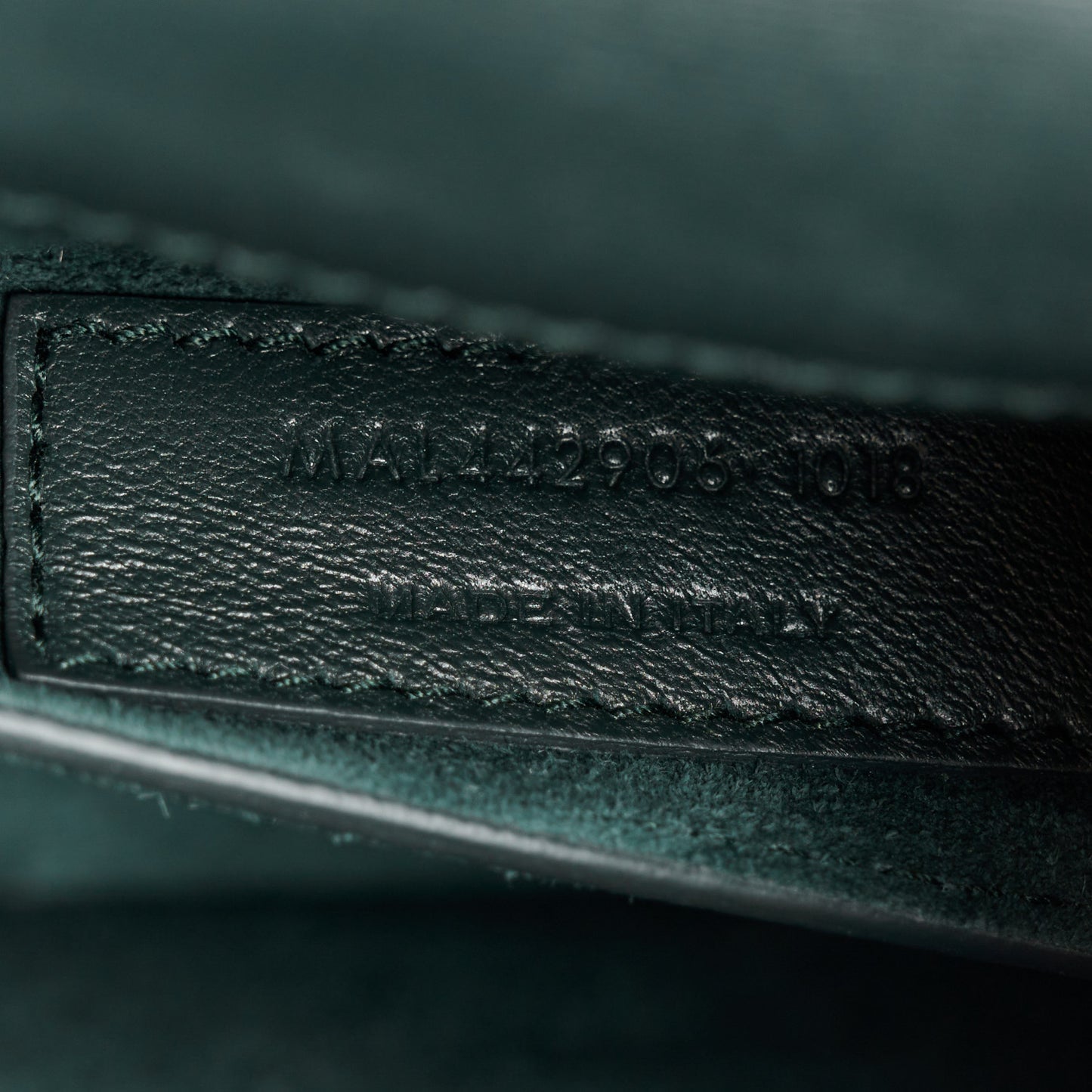 Calfskin Medium Monogram Sunset Dark Green