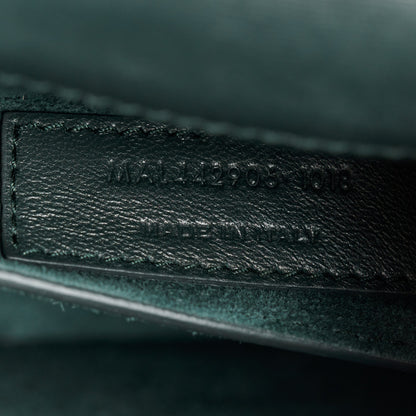 Saint Laurent Calfskin Medium Monogram Sunset Dark Green 8 of 11