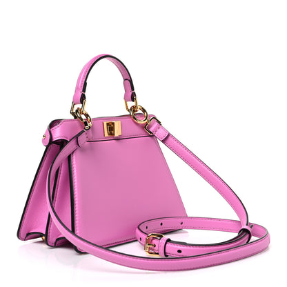 Fendi Shiny Nappa Petite Peekaboo I SEE U Satchel Rosa 3 of 10
