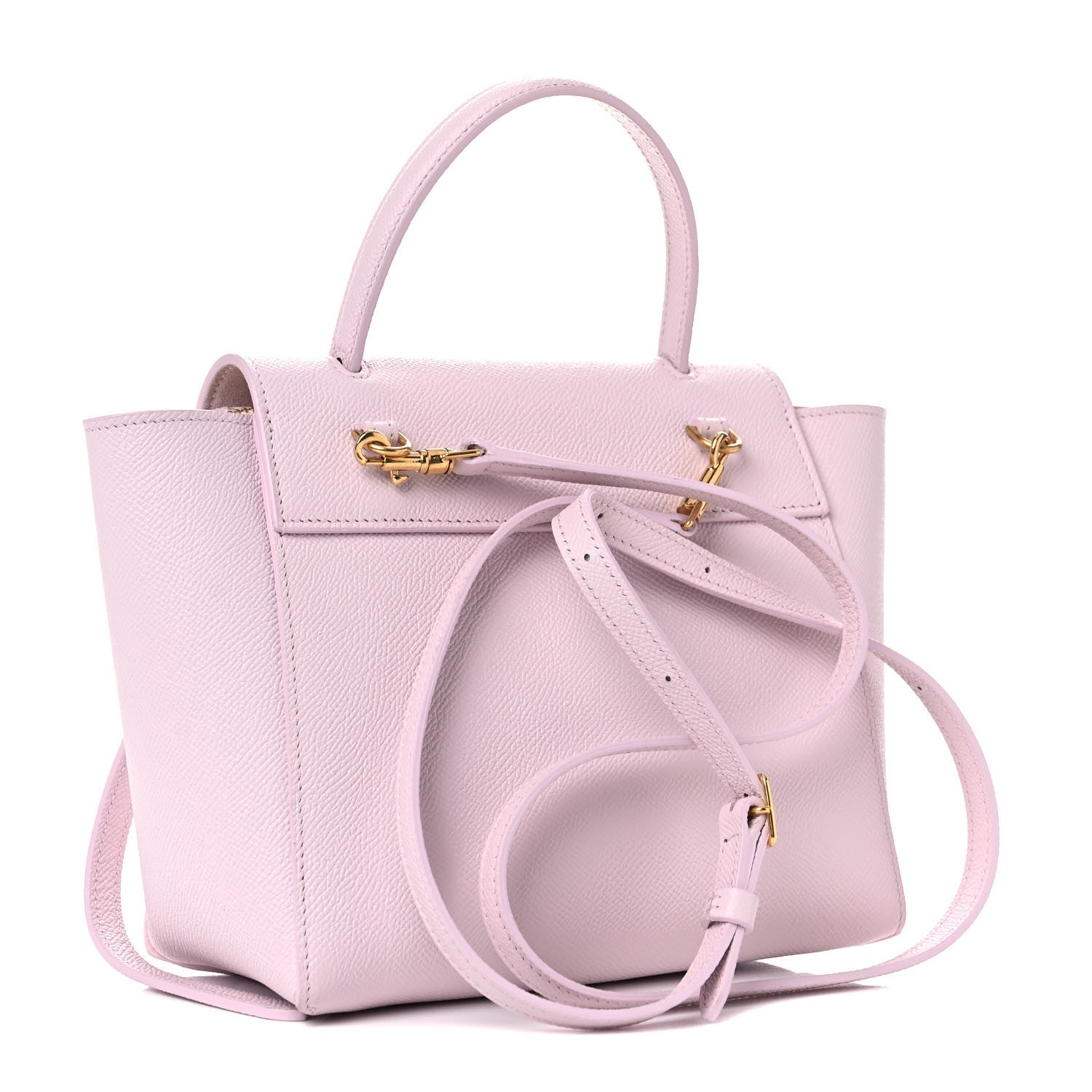 Celine Grained Calfskin Nano Belt Bag Peony 3 of 15